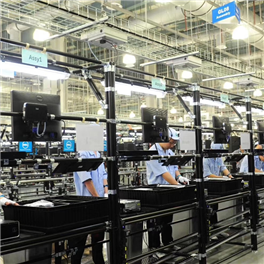 Communication product tooling board lean line