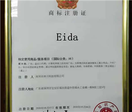 Trademark registration certificate
